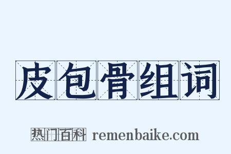 皮包骨组词是什么意思的图片